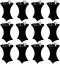 12 Pack Pack Cocktail Spandex Tablecloth 32"x43" Cocktail Table Cover Fitted for High Top Round Table for Bar