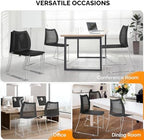 12 Pack Plastic Stacking Chairs, Stackable Office Chairs, Black in Black, alternate view 6