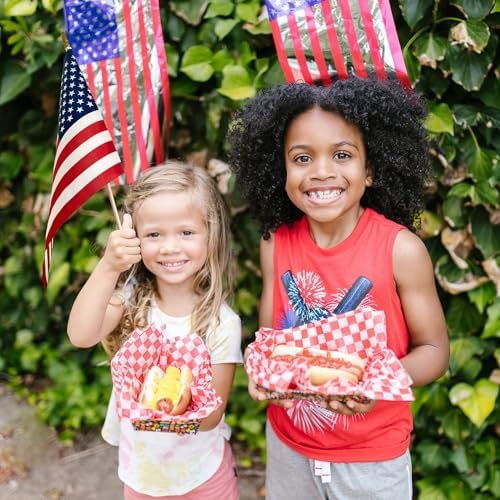 12 Pack Small American Flags on Stick Mini US Flag for Outside 8x12 Inch in 8x12 Inch, alternate view 5