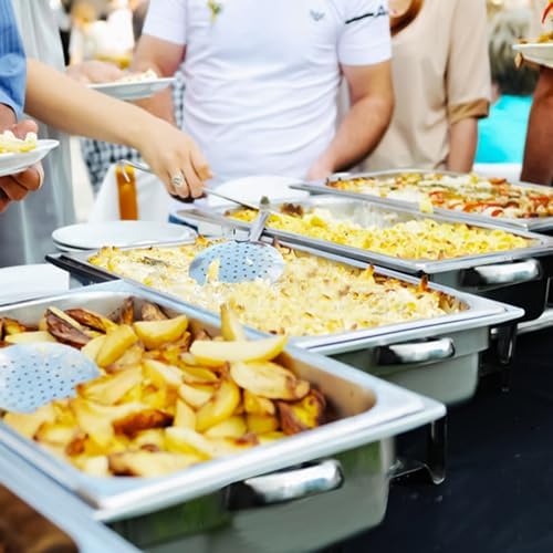 12 Pack Stainless Steel 8 Quart Full Size Chafing Dishes, alternate view 6