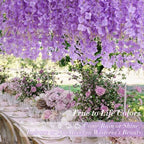 12 Pack Wisteria Hanging Flowers, 3.6 Feet/Pcs Purple Wisteria Artificial Flowers, Fake Wisteria Flowers, alternate view 6