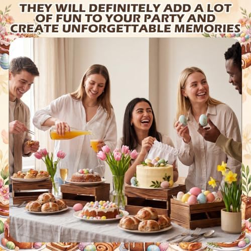 12 Pack Wood Buffet Riser with Mini Signs and Marker 6 Sizes in Dark Brown, alternate view 5