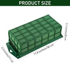 12 Packs Floral Foam Cage Rectangle Flower Cage Holders with Floral Foam Flower Arrangement Supplies for Fresh, alternate