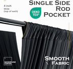 12 Panels 5ftx30ft Black Ceiling Drapes for Halloween Parties, alternate view 4