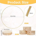 12 Pcs 12 in Macrame Metal Hoops with Holders for Dream Catcher DIY, alternate view 2