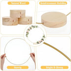 12 Pcs 12 in Macrame Metal Hoops with Holders for Dream Catcher DIY, alternate view 3