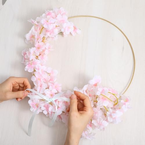 12 Pcs 12 in Macrame Metal Hoops with Holders for Dream Catcher DIY, alternate view 5