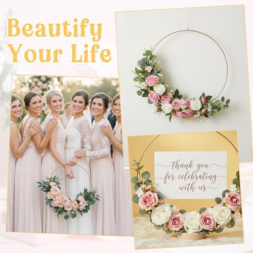 12 Pcs 12 in Macrame Metal Hoops with Holders for Dream Catcher DIY, alternate view 6