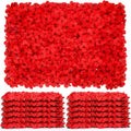 12 Pcs 24" x 16" Red Flower Wall Backdrop Panels in 24" x 16" in Vibrant Red
