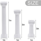 12 Pcs 3 Size Roman Column Cake Stand, Column Cake Tiered Stands Cake Pillars, Fondant Cakes Tier Separator, alternate view 3