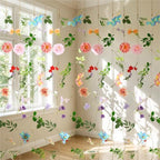 12 Pcs 72FT Floating Flower Garlands Backdrop Artificial Wildflower Vines