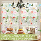 12 Pcs 72FT Floating Flower Garlands Backdrop Artificial Wildflower Vines, alternate view 3