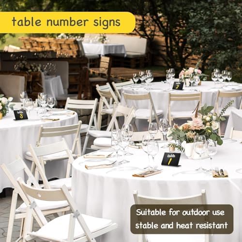 12 Pcs Acrylic Mini Chalkboard Signs, 4"x3" Food Labels in Black, alternate view 5