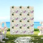 12 Pcs Artificial Flower Wall Panels, 15x15 Inch Flower Wall Mat Silk Flowers Panels for Wedding Backdrop