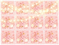 12 Pcs Artificial Flower Wall Panels, 15x15 Inch Flower Wall Mat Silk Flowers Panels for Wedding Backdrop