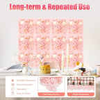 12 Pcs Artificial Flower Wall Panels, 15x15 Inch Flower Wall Mat Silk Flowers Panels for Wedding Backdrop, alternate view 5