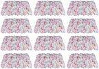 12 PCS Artificial Flower Wall Panels 24" x 16" Decorative Hydrangea and Rose Flower Backdrop Panels Wedding