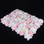 12 PCS Artificial Flower Wall Panels 24" x 16" Decorative Hydrangea and Rose Flower Backdrop Panels Wedding, alternate view 6