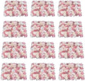 12 PCS Artificial Flowers Wall Decoration 24" x 16" Decorative Rose Hydrangea Flower Panels Flower Wall for Home