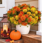12 Pcs Artificial Mums for Outdoors, Fake Fall Flowers for Autumn, alternate view 5