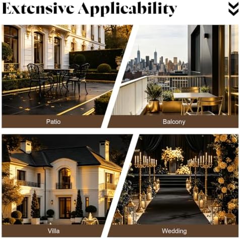 12 PCS Black Artificial Rose Silk Flowers PanelsFlower Backdrop, alternate view 6