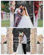 12 Pcs Black Shimmer Wall Backdrop Panels, 3 x 4 FT for Party Decorations in 3 x 4 FT in Black, alternate view 4