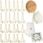 12 Pcs Book Stands for Display Metal Stand, 4.3", 6", Gold in Gold