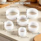 12 Pcs Bowl Display Stand for Pyrex Bowls, White Plastic Bowl Stand in White, alternate view 3