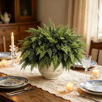 12 Pcs, Cedar Branches, Faux Cedar Stems, Lifelike Christmas Greenery, alternate view 2