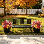 12 PCS Fake Fall Morning Glory Mums Artificial Flowers for Outdoors, alternate view 5