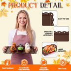 12 Pcs Fall Plastic Serving Trays Rectangle Thanksgiving Serving Dishes in Thanksgiving, alternate view 4