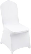 12 Pcs Flat-Front Chair Covers Polyester Spandex Chair Cover Stretch Slipcovers, Wedding, Holiday, Banquet