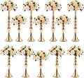 12 Pcs Gold Centerpieces for Table, Wedding Flower Stands,3 Sizes in Gold