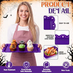 12 Pcs Halloween Serving Trays Plastic Rectangle Serving Dish in 14.57 x 9.45 x 2.36 inches in Halloween, alternate view 4