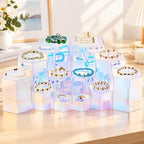 12 Pcs Hexagonal Jewelry Display Risers Acrylic Stands, Rainbow Color in Rainbow Color, alternate view 6