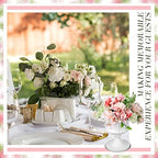 12 Pcs Metal Compote Vases Pedestal Stand for Centerpieces, White in White, alternate view 5