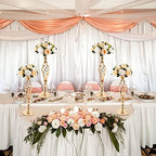 12 Pcs Metal Wedding Centerpieces Gold Tall Flower Stand in Gold, alternate view 6