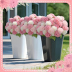 12 Pcs Pink Artificial Flowers for Outdoor Silk Chrysanthemums, alternate view 3
