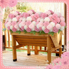 12 Pcs Pink Artificial Flowers for Outdoor Silk Chrysanthemums, alternate view 4