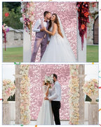 12 Pcs Pink Shimmer Wall Backdrop Panels, 3 x 4 FT for Party Decorations in 3 x 4 FT, alternate view 4