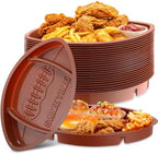 12 Pcs Plastic Football Serving Trays for Party, Food, Snack in about 13.4 x 8.5 inches, and about 1.5 inches