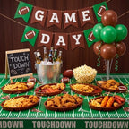 12 Pcs Plastic Football Serving Trays for Party, Food, Snack in about 13.4 x 8.5 inches, and about 1.5 inches, alternate view