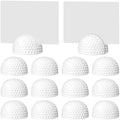 12 Pcs Resin Half Golf Base Centerpieces Place Card Holder Golf Ball Shaped Table Number Holder Name Place Photo