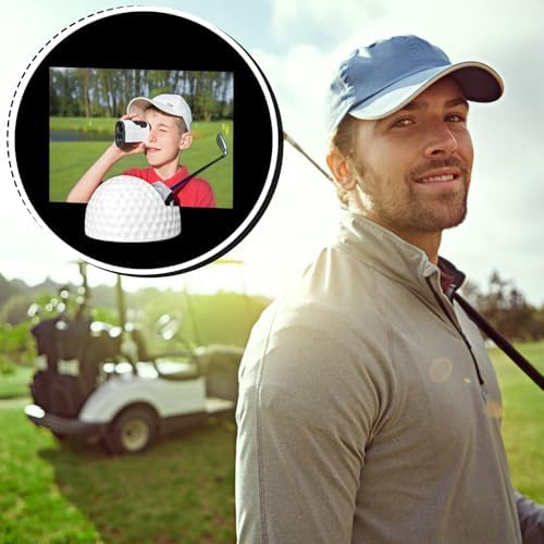 12 Pcs Resin Half Golf Base Centerpieces Place Card Holder Golf Ball Shaped Table Number Holder Name Place Photo, alternate