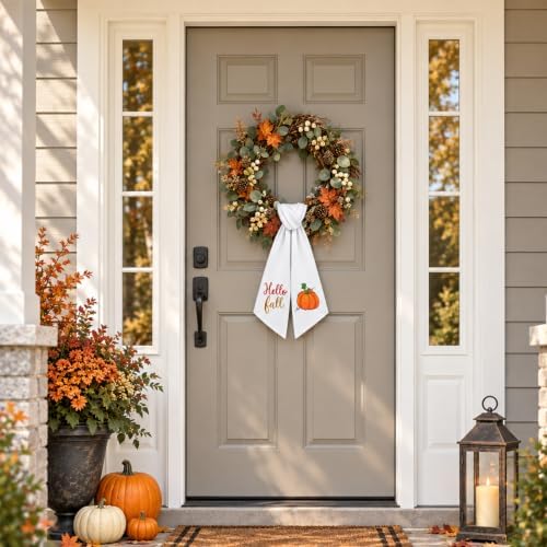 12 Pcs Seasonal Wreath Sashes for Front Door, Christmas Halloween Decor, alternate view 2