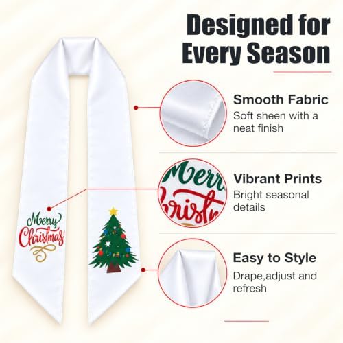 12 Pcs Seasonal Wreath Sashes for Front Door, Christmas Halloween Decor, alternate view 4