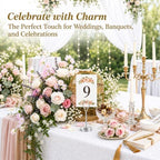12 Pcs Silver Table Number Holders, 4 Inch Tall Place Card Holders for Table, Sturdy Photo Picture Holders with, alternate