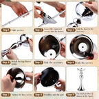 12 Pcs Sliver Metal Flower Arrangements Stand Tall Wedding Centerpiece Stand Table Decor Flower Vase for Wedding, alternate