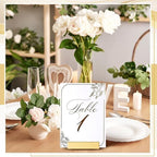 12 Pcs Small Table Number Holder Metal Place Card Holder, Gold in Gold, alternate view 3