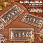 (12 pk) 14" x 7.5" Rose Gold Lace Rim Plastic Serving Trays & Platters | Heavy Duty Disposable Decorative, alternate view 5